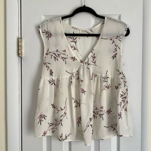 floral chiffon tank
